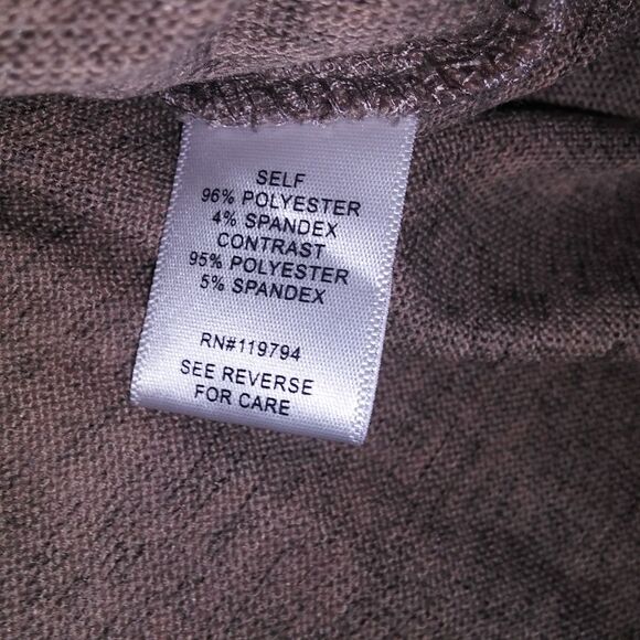 One World Knit Top Plus Size 1X Green Crochet Studded Bling Long Sleeve Boho - Picture 8 of 9